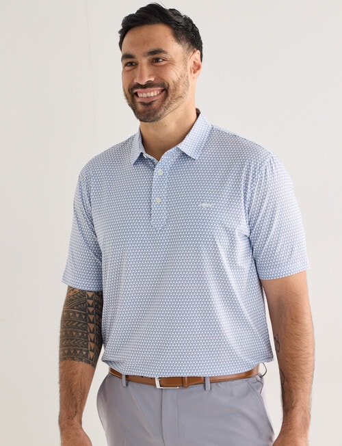 Greg Norman Short Sleeve Polo Shirt, Driver White product photo