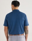 Greg Norman Short Sleeve Polo Shirt, Driver Blue product photo View 02 S