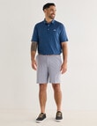 Greg Norman Short Sleeve Polo Shirt, Driver Blue product photo View 03 S