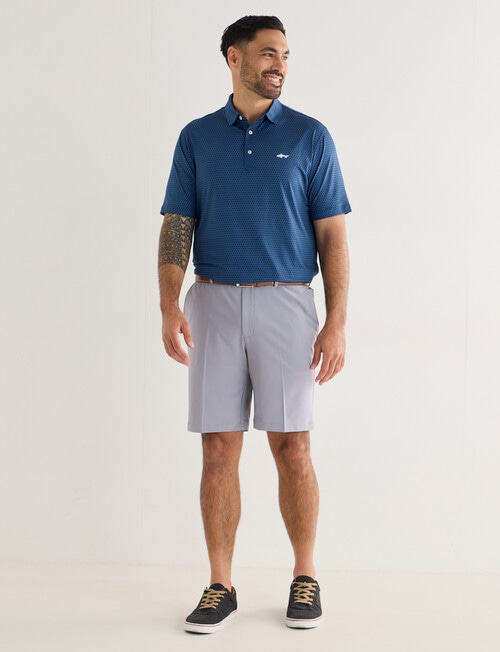 Greg Norman Short Sleeve Polo Shirt, Driver Blue product photo View 03 L