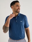 Greg Norman Short Sleeve Polo Shirt, Driver Blue product photo View 05 S