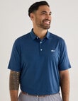 Greg Norman Short Sleeve Polo Shirt, Driver Blue product photo View 06 S