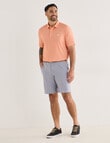 Greg Norman Short Sleeve Polo Shirt, Driver Coral product photo View 03 S