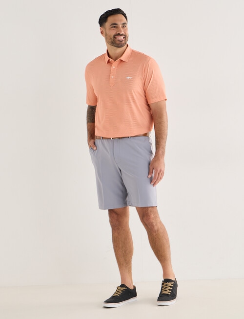 Greg Norman Short Sleeve Polo Shirt, Driver Coral product photo View 03 L