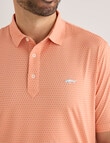 Greg Norman Short Sleeve Polo Shirt, Driver Coral product photo View 04 S