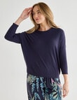 Whistle Sleep Batwing Top, Navy product photo