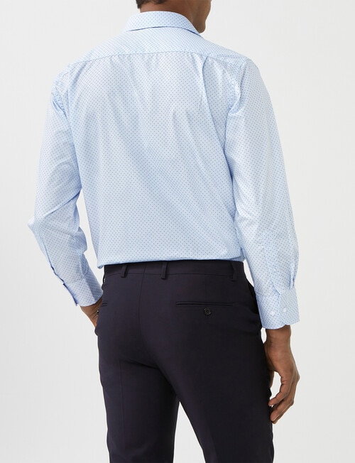 Van Heusen Star Print Long Sleeve Classic Shirt, Blue product photo View 02 L