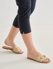 Ella J Bengaline Classic Crop Pant, Washed Navy product photo View 03 S