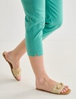 Ella J Bengaline Classic Crop Pant, Green product photo View 03 S