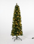 Christmas Shop Slim Swiss Pine Pre-Lit Tree, Dual Lights, 152cm/5ft product photo