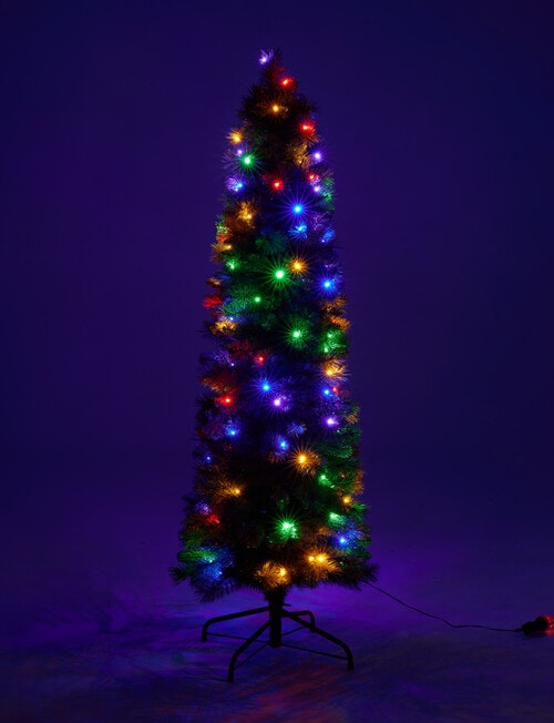 Christmas Shop Slim Swiss Pine Pre-Lit Tree, Dual Lights, 152cm/5ft product photo View 04 L
