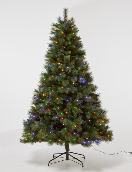 Christmas Shop Queenstown Pine Instant Pre-Lit Tree, Dual Lights with 10 Functions, 210cm/7ft product photo View 02 L