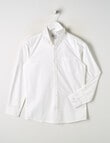 High Street Long Sleeve Formal Shirt, White product photo