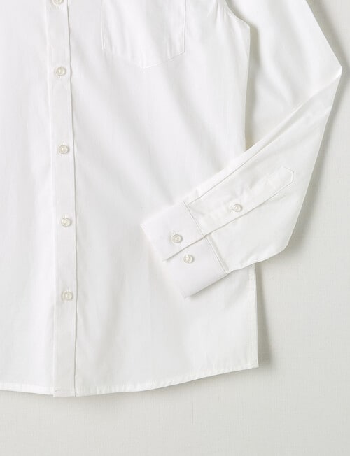 High Street Long Sleeve Formal Shirt, White product photo View 02 L