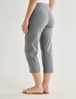 Ella J Bengaline Wide Leg Crop Pant, Sage product photo View 02 S