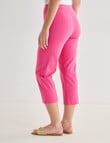 Ella J Bengaline Wide Leg Crop Pant, Pink product photo View 02 S