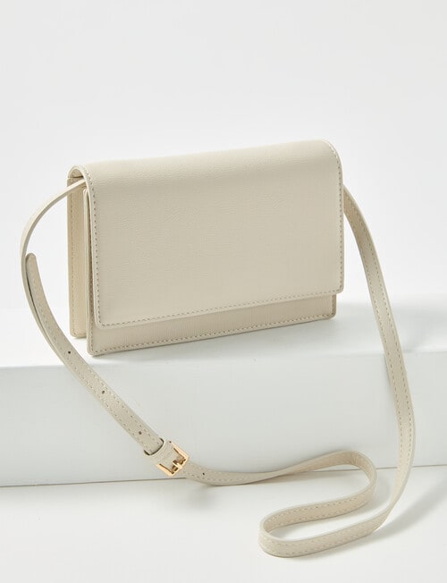 Whistle Accessories Bobbi Flap Crossbody Bag, Stone Grey product photo
