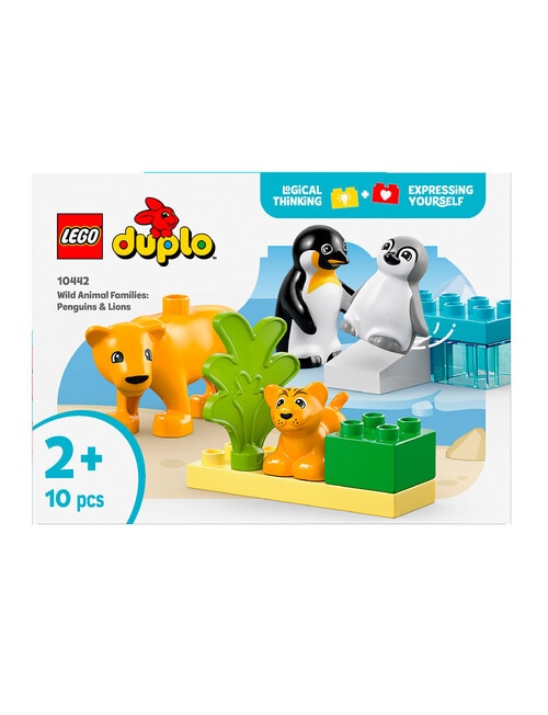 LEGO DUPLO Wild Animal Families: Penguins & Lions, 10442 product photo View 02 L