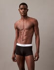 Calvin Klein Cotton Stretch Low Rise Trunk, 3-Pack, Black product photo View 02 S