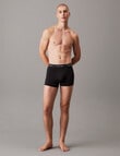 Calvin Klein Relaxed Cotton Stretch Trunk, 3-Pack, Black product photo View 04 S