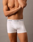 Calvin Klein Relaxed Cotton Stretch Trunk, 3-Pack, Black, White & Grey Heather product photo View 02 S
