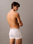 Calvin Klein Relaxed Cotton Stretch Trunk, 3-Pack, Black, White & Grey Heather product photo View 03 S
