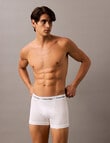 Calvin Klein Relaxed Cotton Stretch Trunk, 3-Pack, Black, White & Grey Heather product photo View 05 S