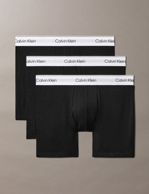 Calvin Klein Cotton Stretch Boxer Brief, 3-Pack, Black product photo