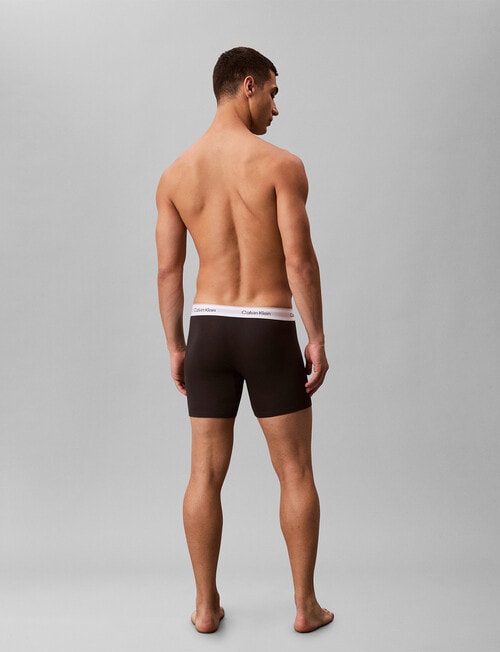 Calvin Klein Cotton Stretch Boxer Brief, 3-Pack, Black product photo View 04 L