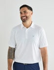 Greg Norman Bandana Short Sleeve Polo Shirt, White product photo