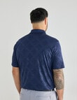 Greg Norman Bandana Short Sleeve Polo Shirt, Navy product photo View 02 S
