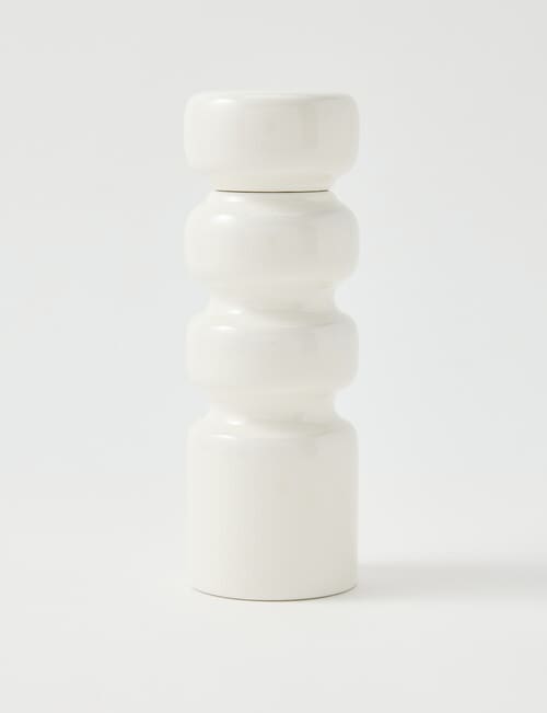 Salt&Pepper Grind Salt & Pepper Grinder, White, 17.5cm product photo View 02 L
