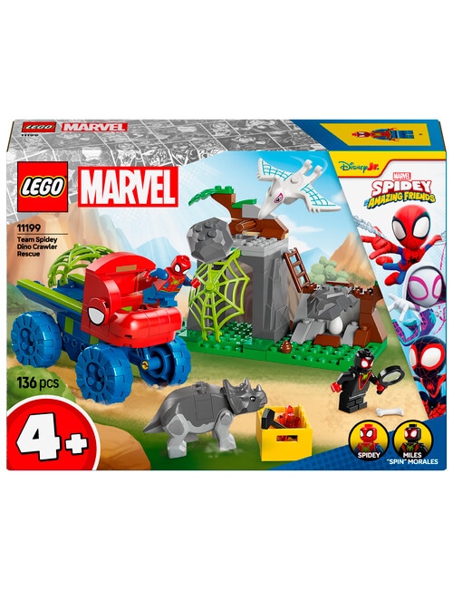 LEGO Spider-Man Team Spidey Dino Crawler Rescue, 11199 product photo View 02 L