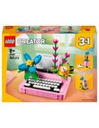 LEGO Creator 3-in-1 Typewriter with Flowers, 31169 product photo View 02 S