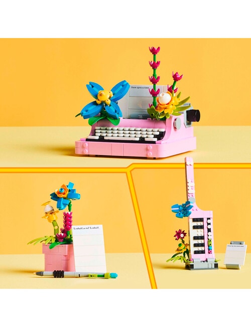 LEGO Creator 3-in-1 Typewriter with Flowers, 31169 product photo View 06 L