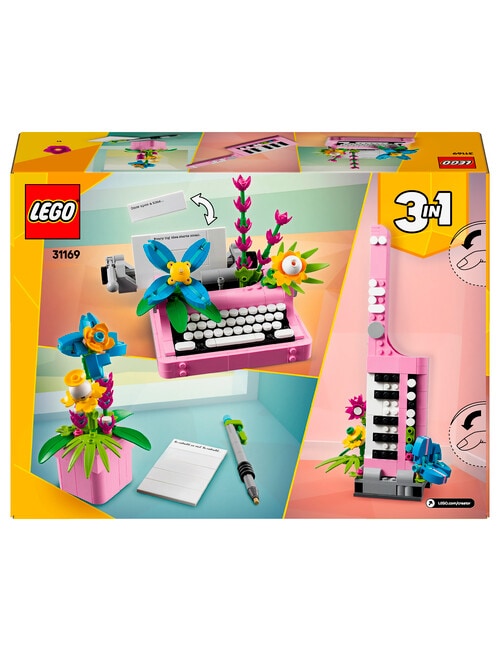 LEGO Creator 3-in-1 Typewriter with Flowers, 31169 product photo View 08 L