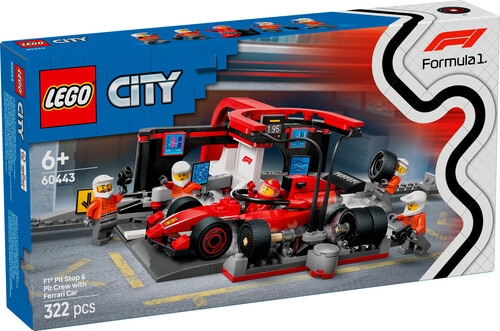 LEGO City F1® Pit Stop & Pit Crew with Ferrari Car, 60443 product photo View 22 L