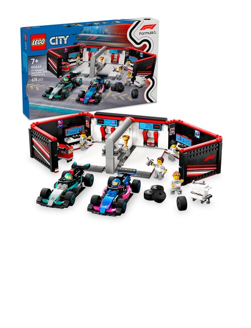 LEGO City F1® Garage & Mercedes-AMG & Alpine Cars, 60444 product photo