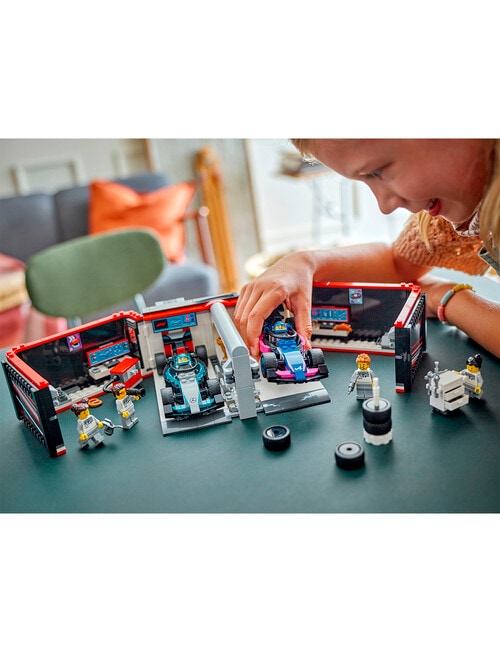 LEGO City F1® Garage & Mercedes-AMG & Alpine Cars, 60444 product photo View 04 L