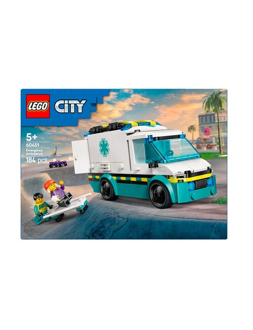 LEGO City Emergency Ambulance, 60451 product photo View 02 L