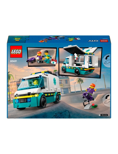 LEGO City Emergency Ambulance, 60451 product photo View 05 L
