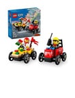 LEGO City Pizza vs. Fire Truck Race Car Pack, 60458 product photo