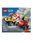 LEGO City Pizza vs. Fire Truck Race Car Pack, 60458 product photo View 02 S