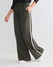 Whistle Sport Stripe Jog Pant, Regular Length, Dark Olive product photo