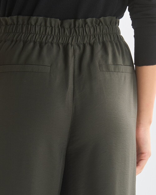 Whistle Sport Stripe Jog Short Length Pant, Dark Olive product photo View 06 L