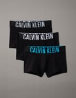 Calvin Klein Intense Power Cotton Trunk, 3-Pack, Black, White & Grey Logo Waistbands product photo