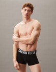 Calvin Klein Intense Power Cotton Trunk, 3-Pack, Black, White & Grey Logo Waistbands product photo View 04 S