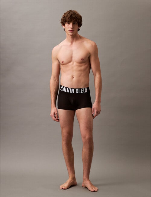 Calvin Klein Intense Power Low Rise Micro Trunk, 3-Pack, Blue, Black & Grey product photo View 04 L