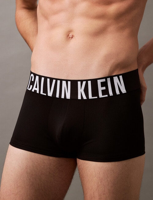 Calvin Klein Intense Power Low Rise Micro Trunk, 3-Pack, Blue, Black & Grey product photo View 05 L