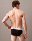 Calvin Klein Cotton Stretch Brief, 3-Pack, Black, White & Grey Heather product photo View 03 S